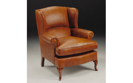 Sillón inglés de piel Lord Byron | Sillón de piel | Sofahogar