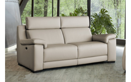 Sofá relax eléctrico o fijo en piel PICASSO | Comprar sofá relax