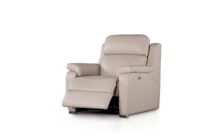 Sillón de piel relax eléctrico SATA | Sillón de piel | SofaHogar