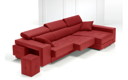 Chaiselongue con puffs y asientos deslizantes Mustang | Sofahogar