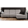 Sofá Chaise Longue Moderno – Piel Blanca y Diseño de Lujo