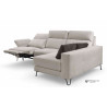 Sofá Chaise Longue Moderno – Piel Blanca y Diseño de Lujo