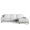 Sofá Chaise Longue Cuero Contemporánea JULIANA | Sofás de piel