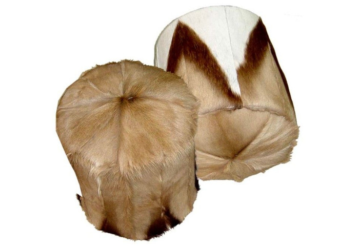 Puff piel de Gacela | Puffs de piel | Sofahogar