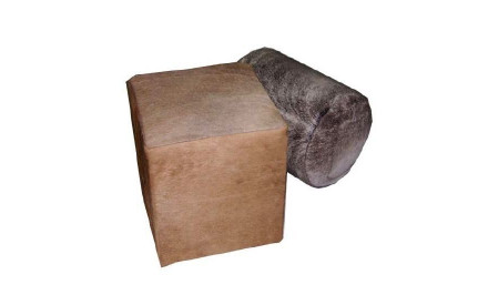 Puff piel de Gacela | Puffs de piel | Sofahogar